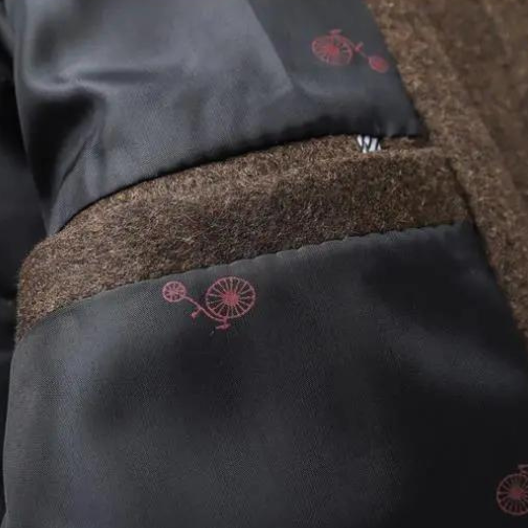 Jaron | Dikke Wollen Trenchcoat