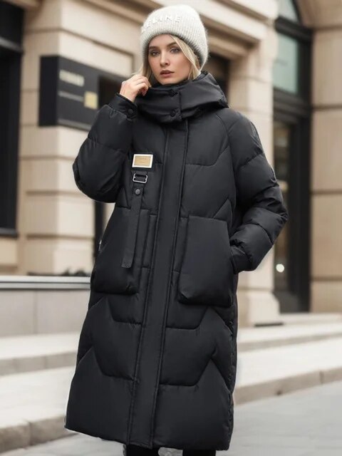 Anastasia | Stijlvolle Lange Puffer jas