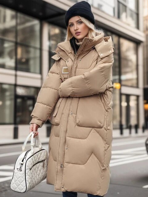 Anastasia | Stijlvolle Lange Puffer jas