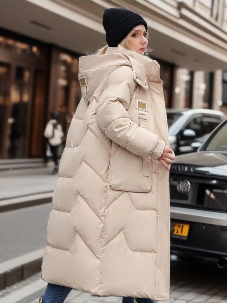 Anastasia | Stijlvolle Lange Puffer jas
