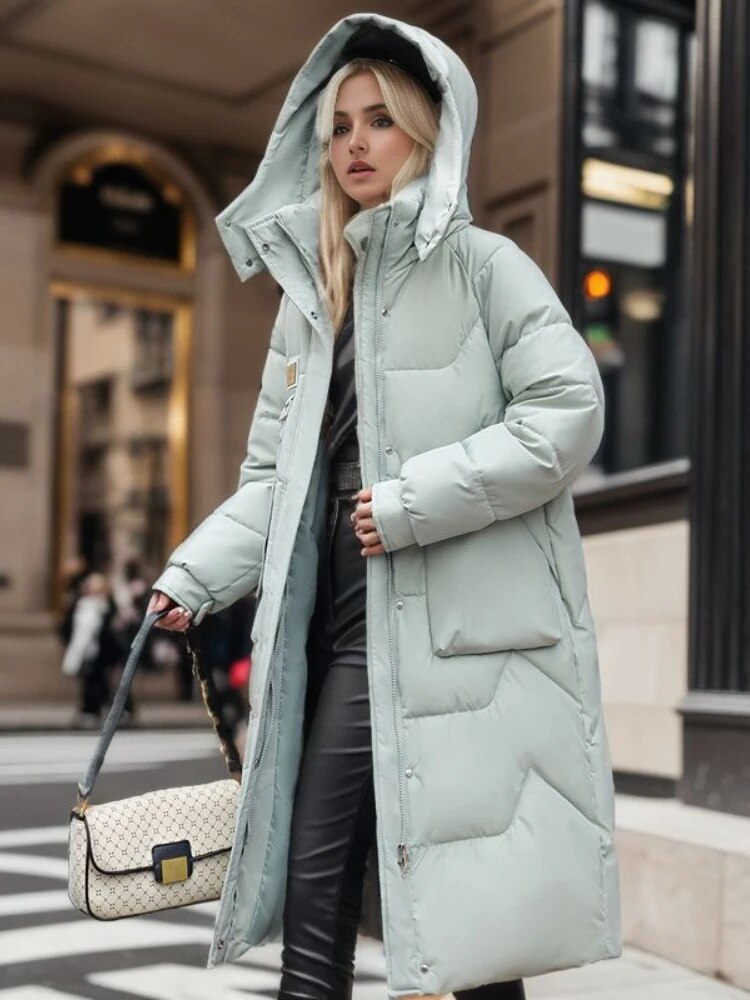 Anastasia | Stijlvolle Lange Puffer jas