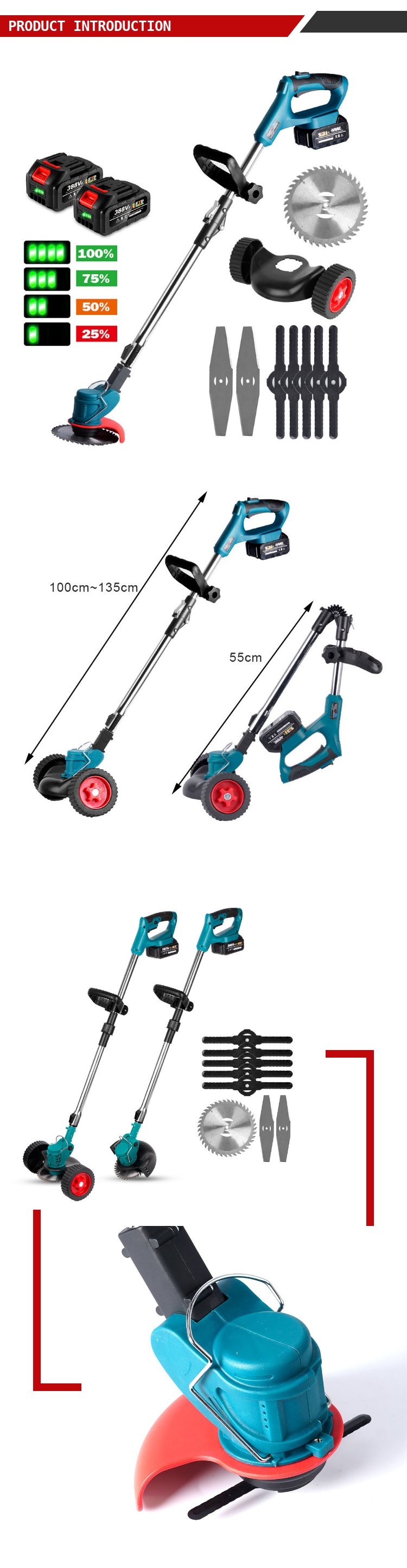 Grassmaster Pro | 3-in-1 Professionele Elektrische Grastrimmer