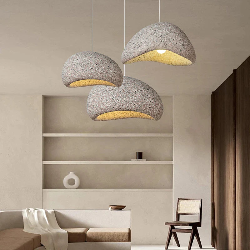 Lampada a sospensione a LED Wabi Sabi giapponese fatta a mano Annya