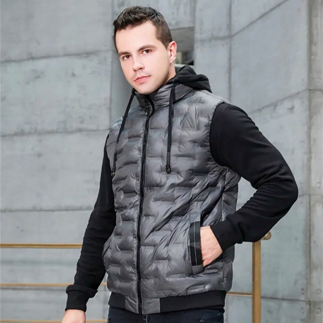 Steven | Stijlvolle Bodywarmer met Hoodie
