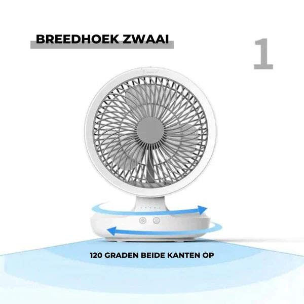 KoelFan | Draadloze Oplaadbare Ventilator