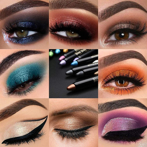 Glam | Waterproof Oogschaduw Potloden | Set Van 15 Kleuren