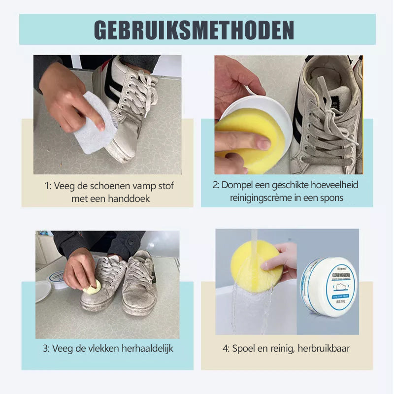 Shinie | Witte schoenpoets creme