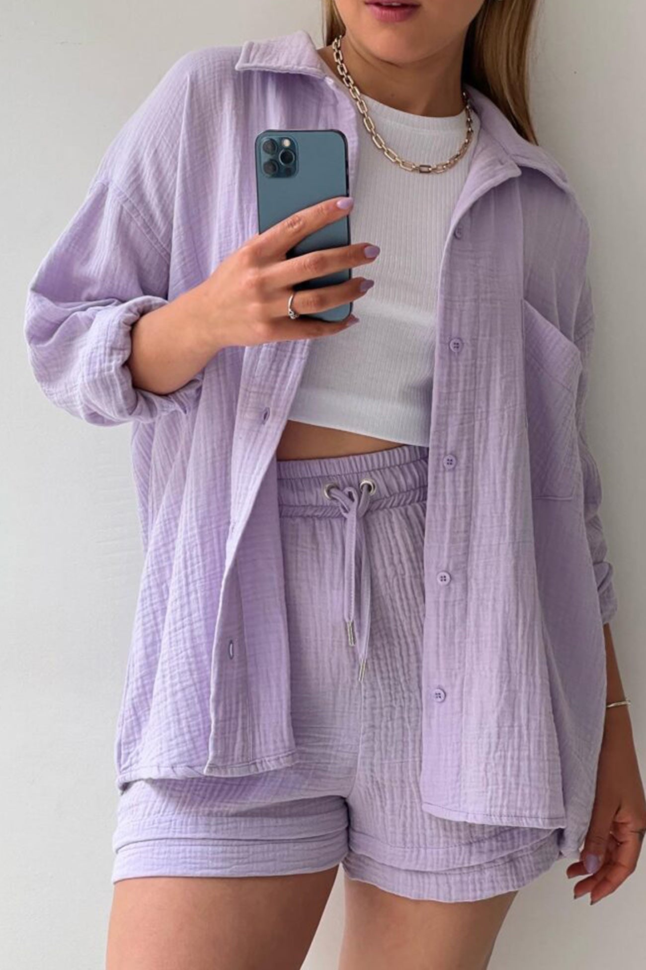 Domi | Modieuze Shirt & Short Set