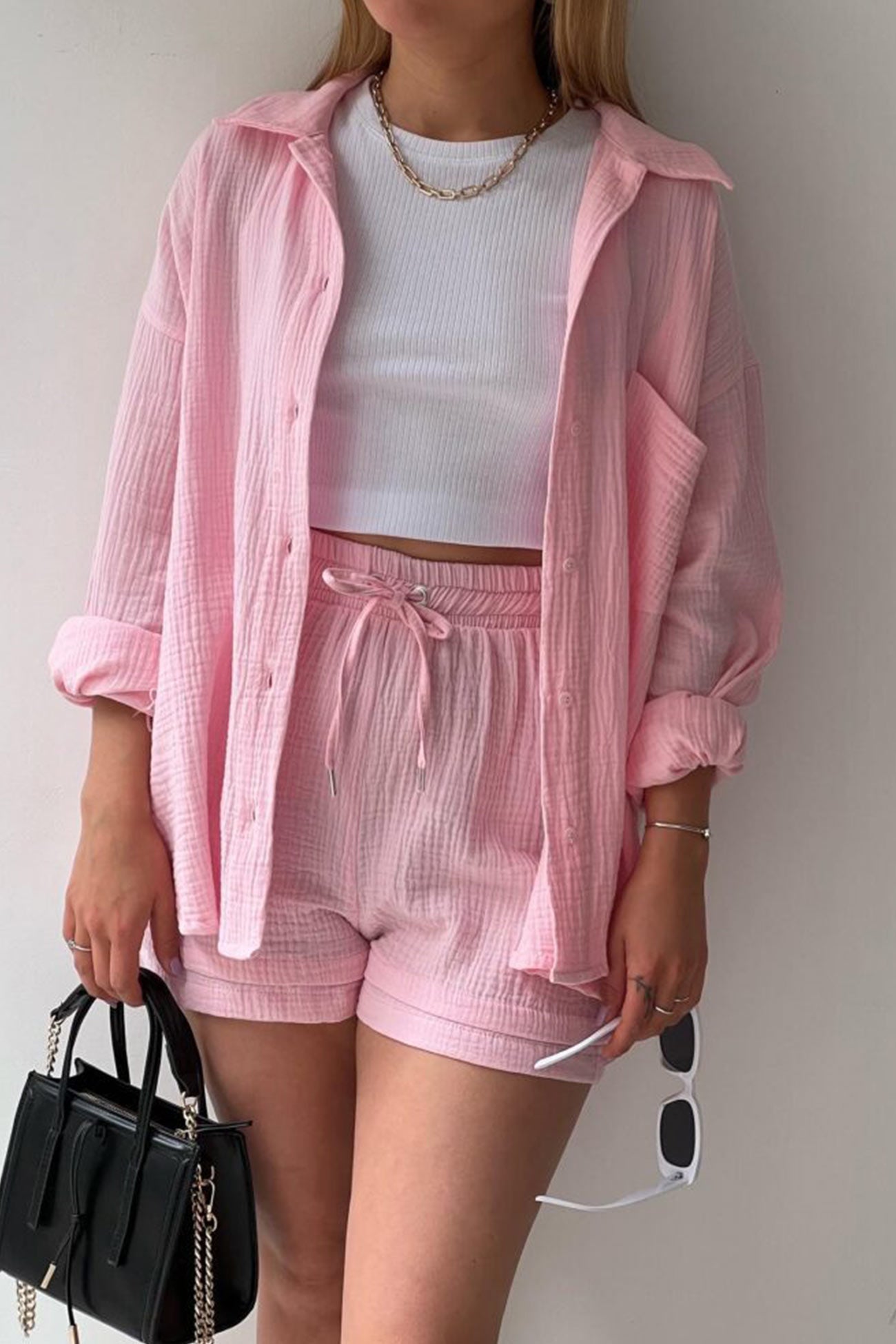 Domi | Modieuze Shirt & Short Set