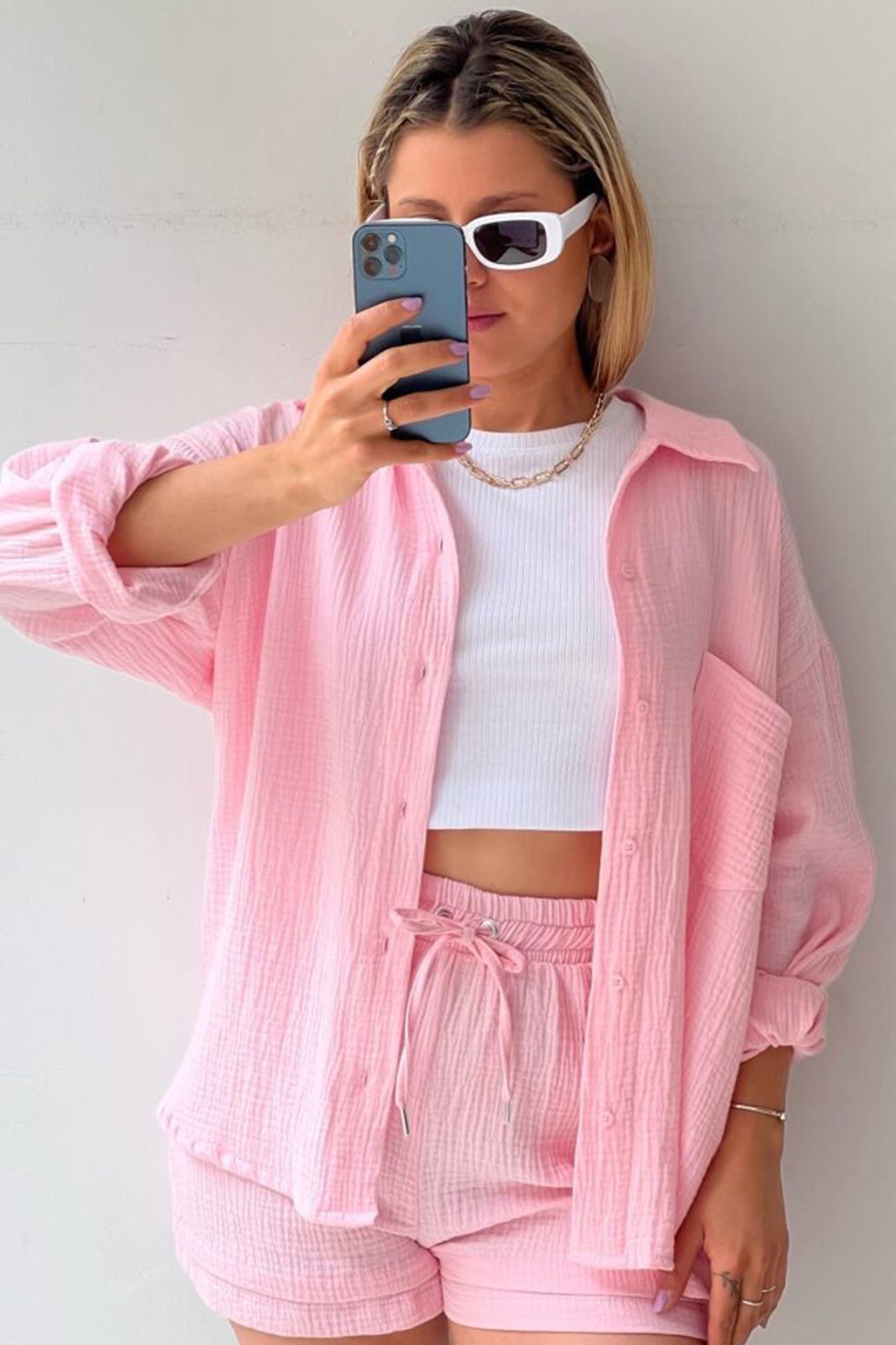 Domi | Modieuze Shirt & Short Set