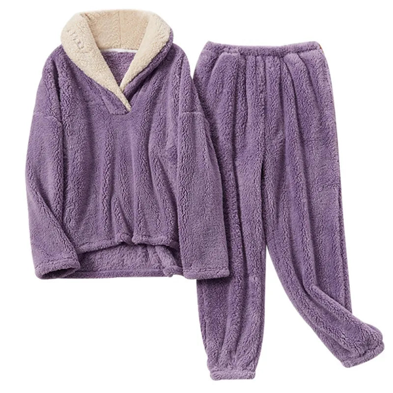Fluffy | Fleece-pyjama set voor vrouwen | verlaag je energierekening