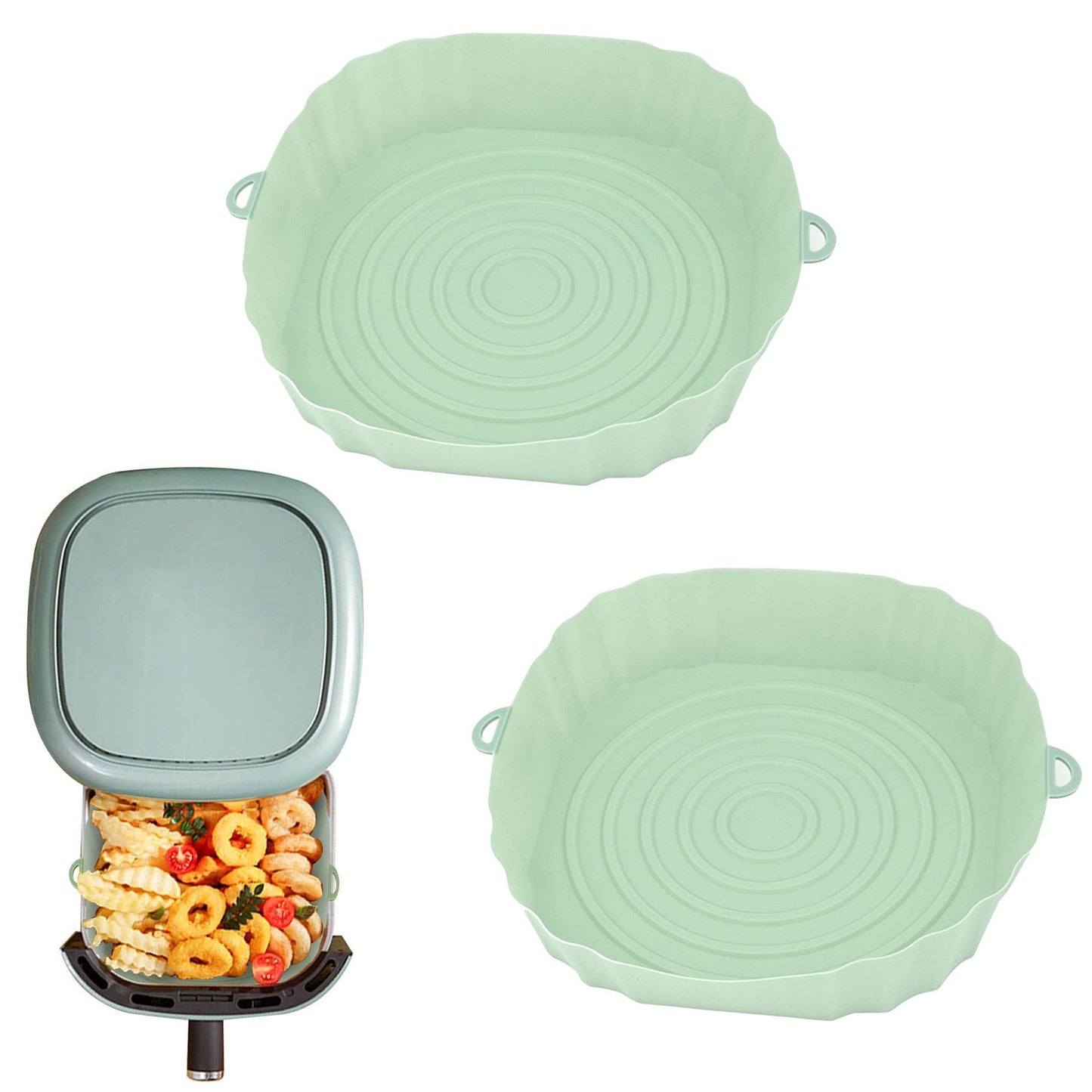 FrySili | Herbruikbare Airfryer Siliconen Bakjes | 1+1 GRATIS