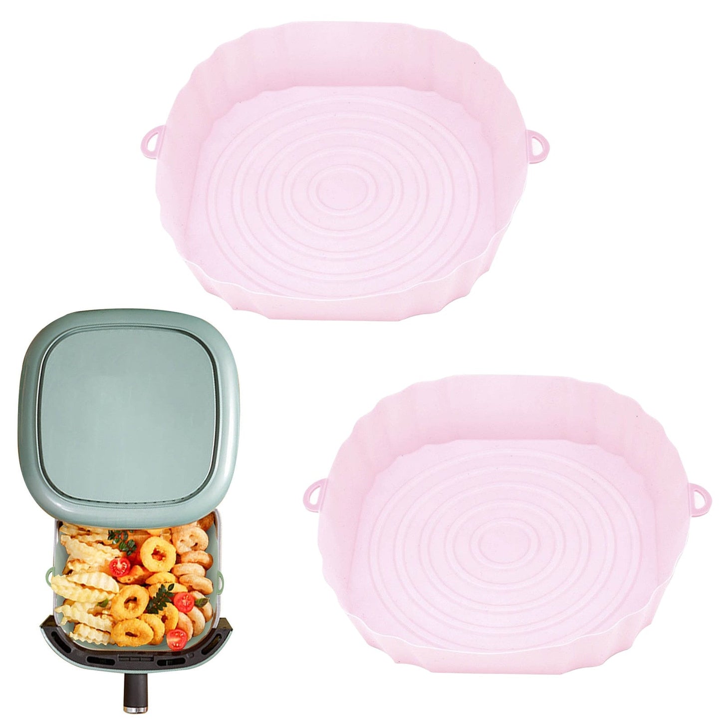 FrySili | Herbruikbare Airfryer Siliconen Bakjes | 1+1 GRATIS