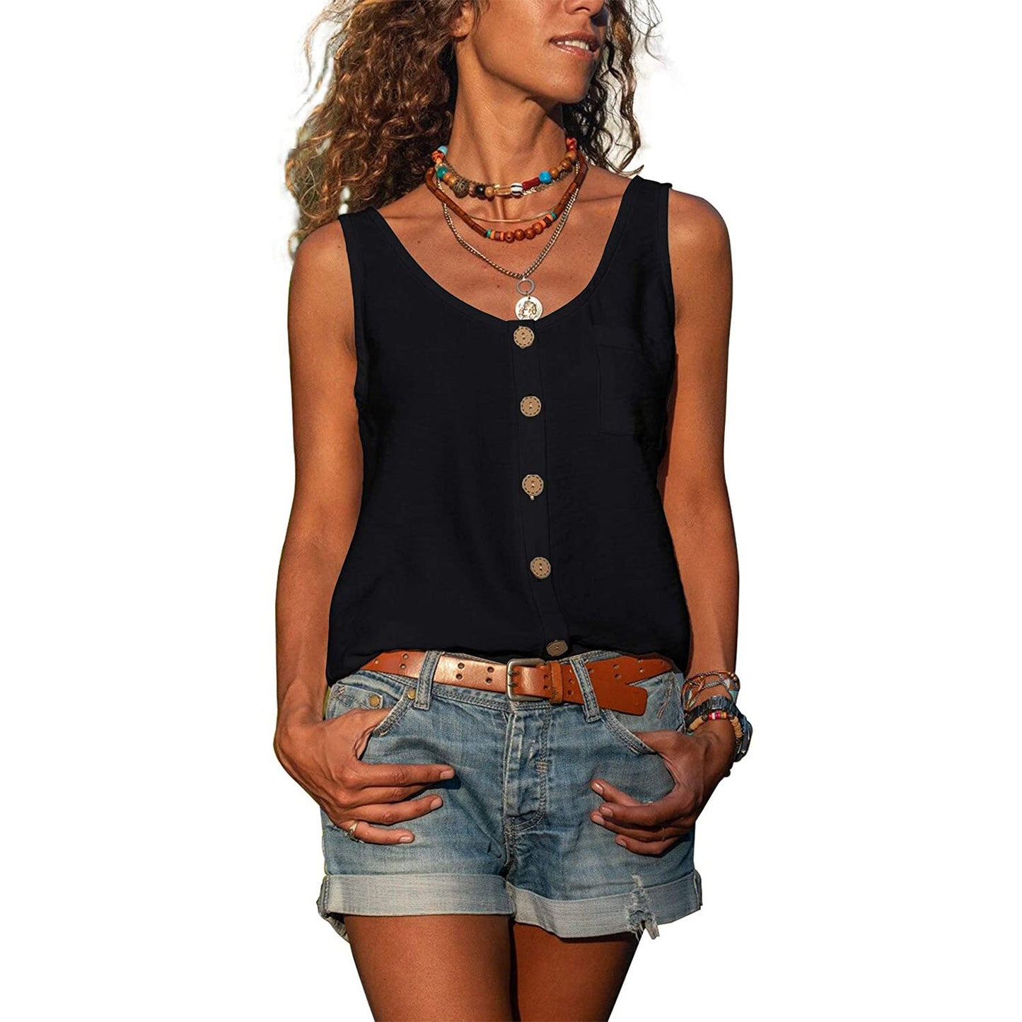 MYRA | IBIZA-MODE ELEGANTE DAMES TANK TOP