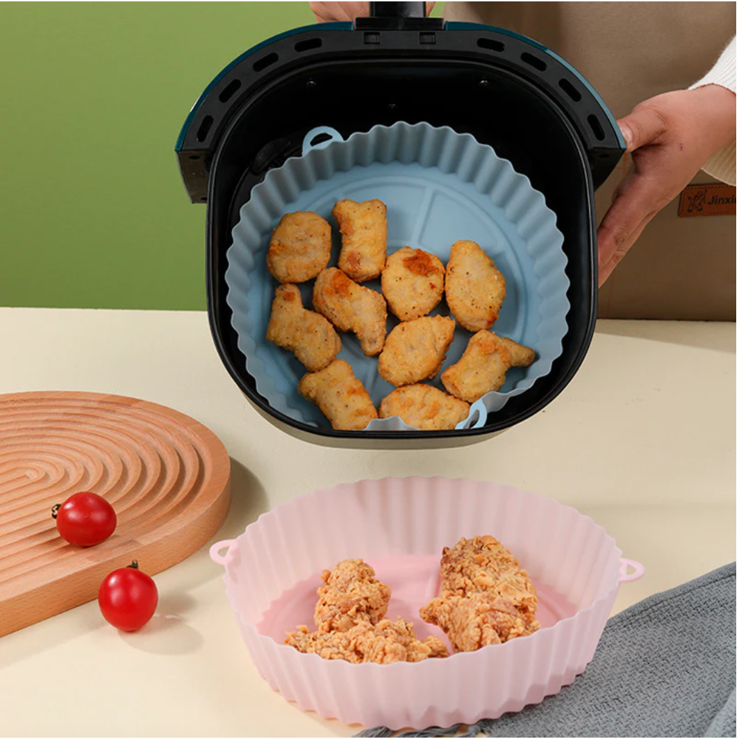 FrySili | Herbruikbare Airfryer Siliconen Bakjes | 1+1 GRATIS