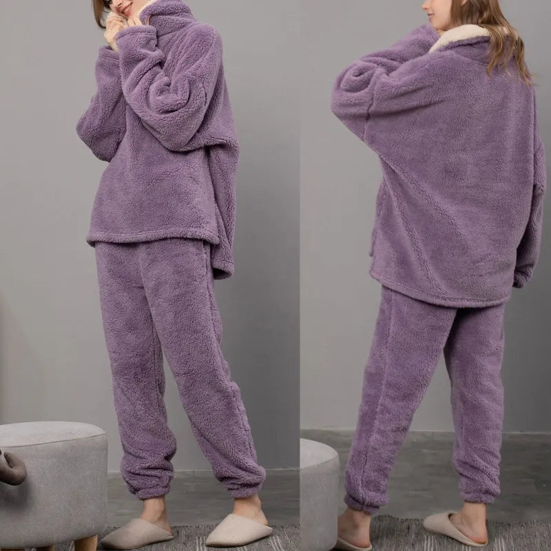 Fluffy | Fleece-pyjama set voor vrouwen | verlaag je energierekening