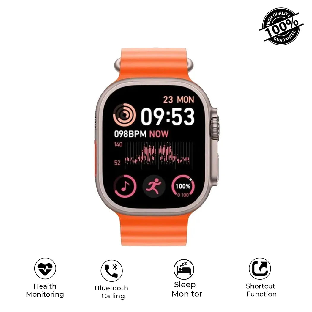 TimeTec Ultra | Smartwatch serie 9 voor Iphone en Android + 2 riemen
