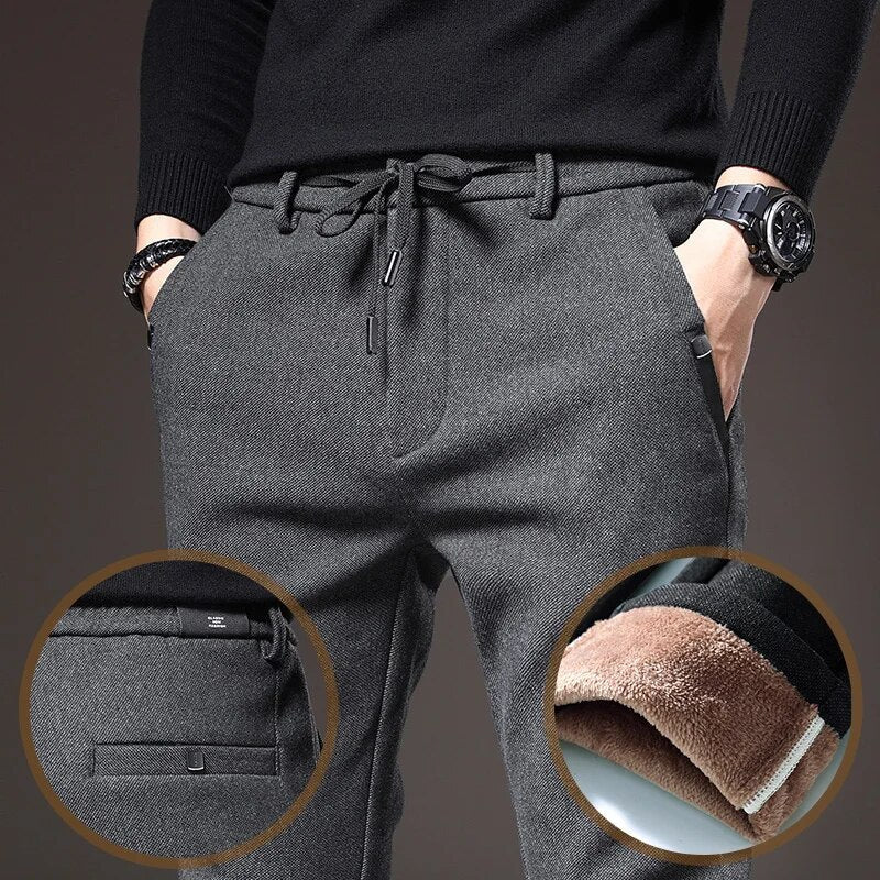 Anton | Elegante broek met Fleece voering