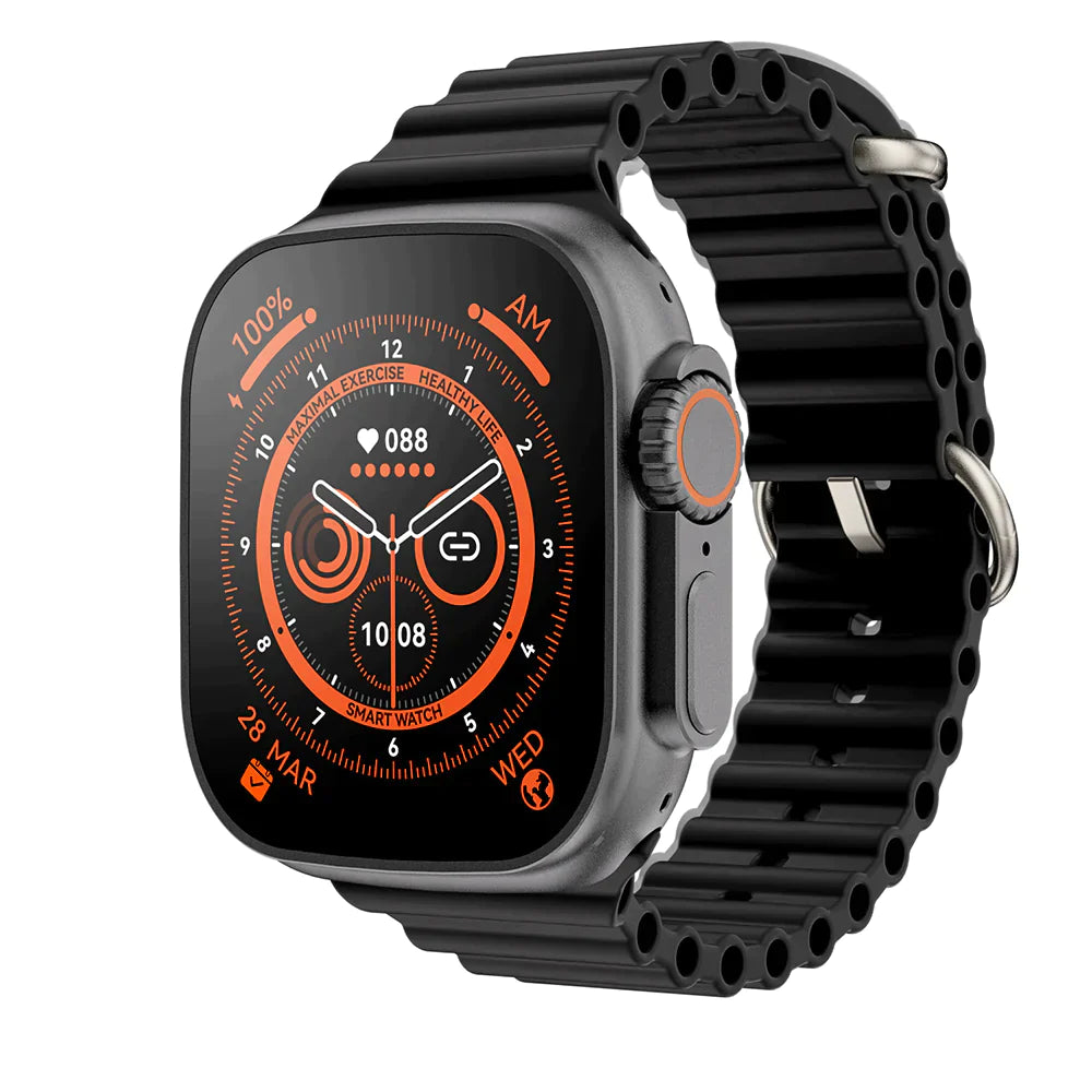 TimeTec Ultra | Smartwatch serie 9 voor Iphone en Android + 2 riemen