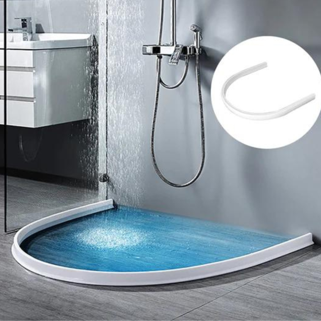 Douchedrempel Nat Droog Scheiding Douchebarrière 2 Meter - Waterdichte Siliconen Drempel Voor Nat/Droog Scheiding, Met Lijm Zelfklevende Waterkering Douchedrempel Nat Droog Scheiding Douchebarrière 2 Meter - Waterdichte Siliconen Drempel Voor Nat/Droog Scheiding, Met Lijm Zelfklevende Waterkering